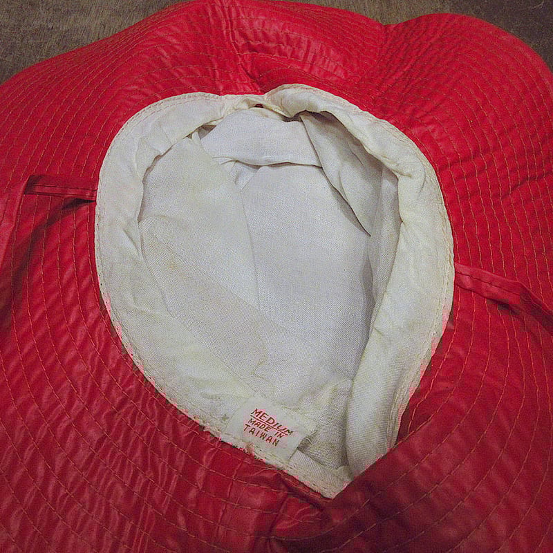 ビンテージ70's○ビニールハット赤size M○240728j6-m-ht-ot古着