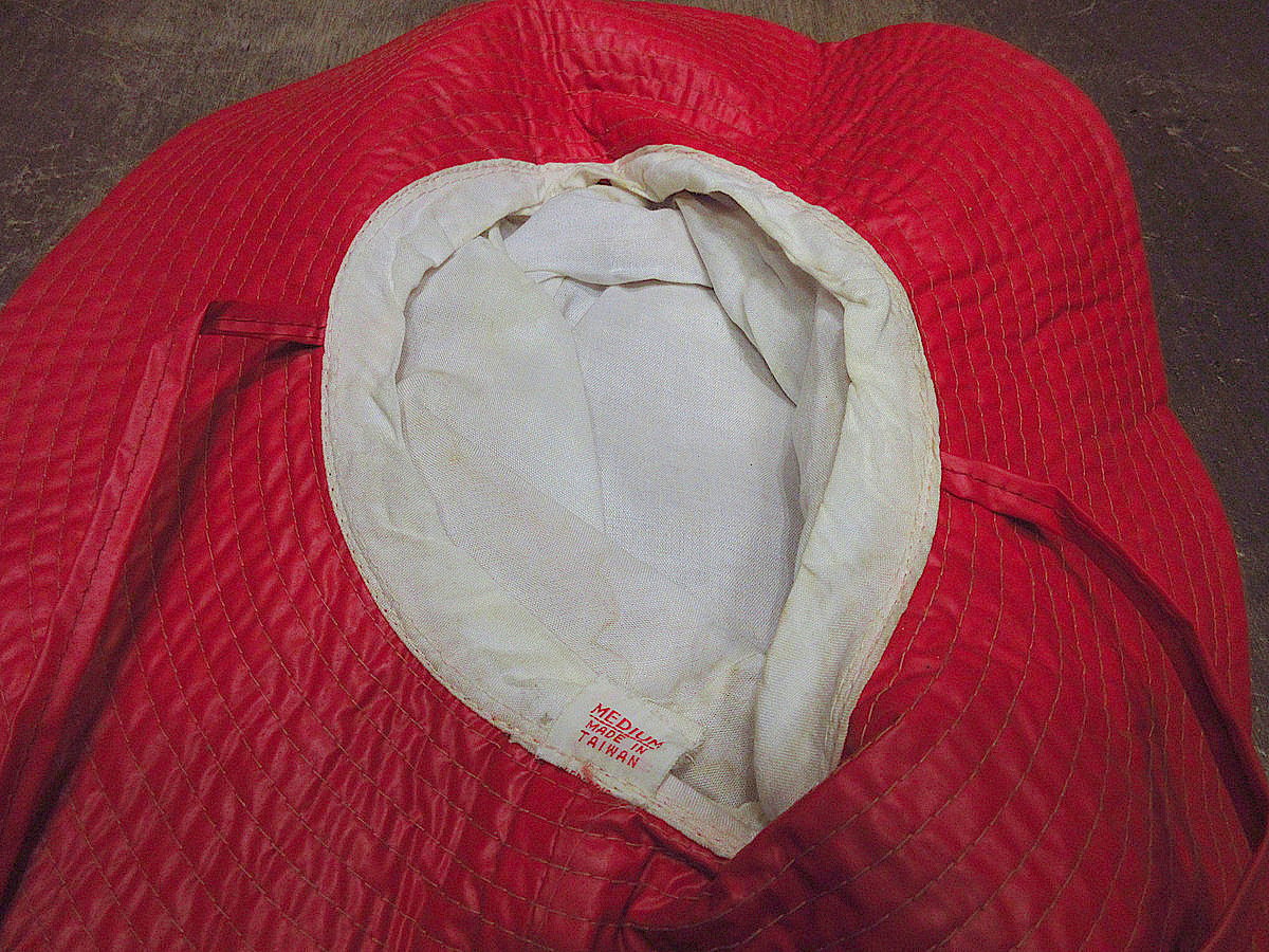 ビンテージ70's○ビニールハット赤size M○240728j6-m-ht-ot古着1970