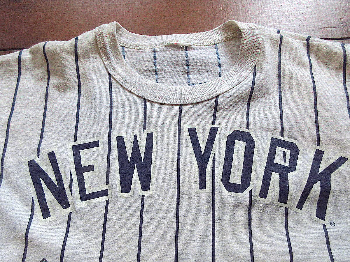 90'ビンテージNYジェッツTシャツ ビンテージ90's○WORLD SERIES NEW YORK YANKEESオールオーバープ