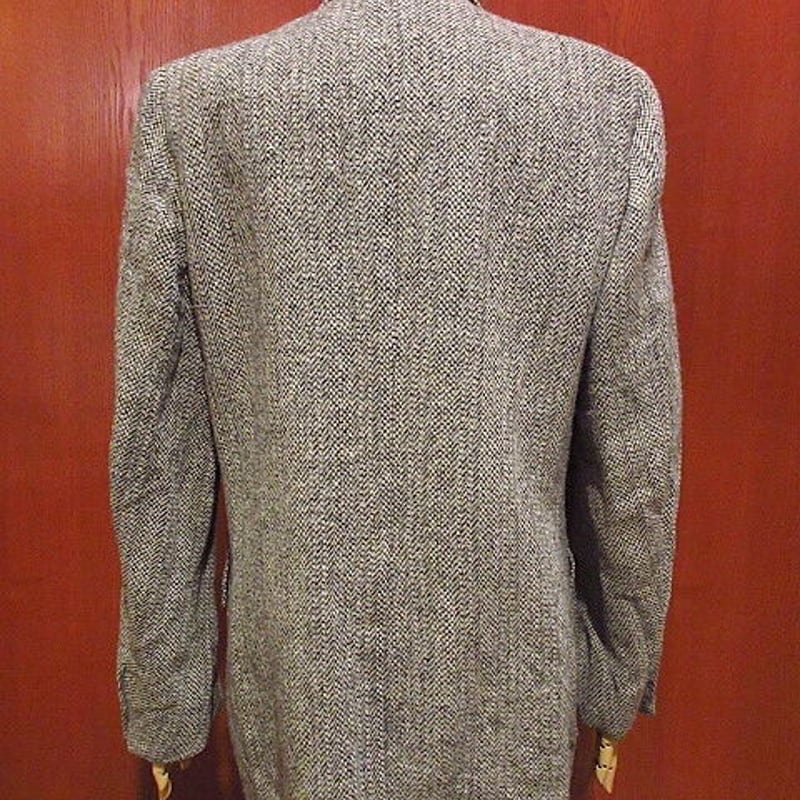 ビンテージ70's○Harris Tweed 2Bネップ織りツイードテーラード