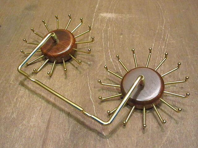 ビンテージ○ウッド×メタルネクタイハンガー○200922n7-otclct 収納