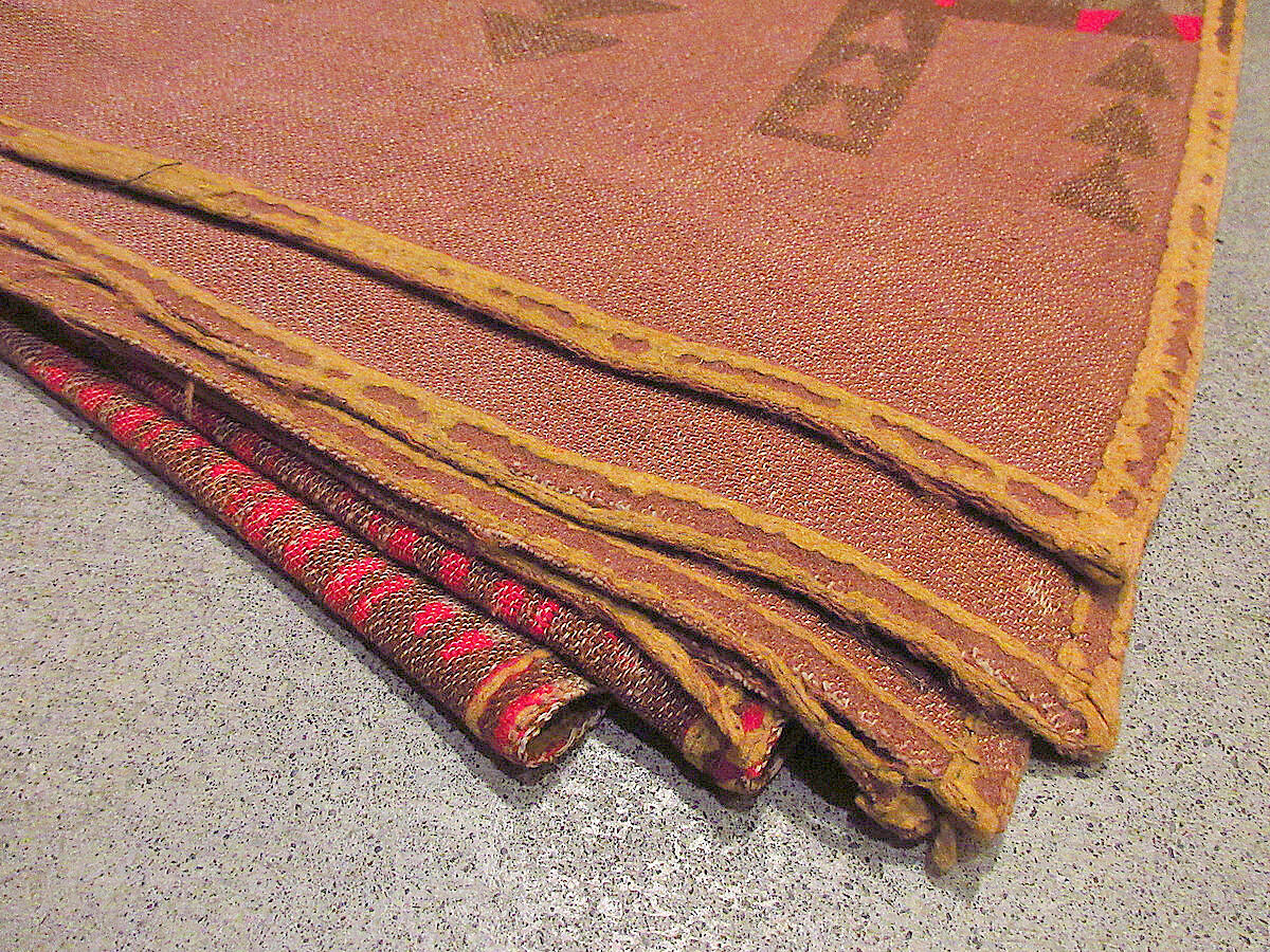 ビンテージ30's○PENDLETONネイティブ柄ウールブランケットsize約164cm