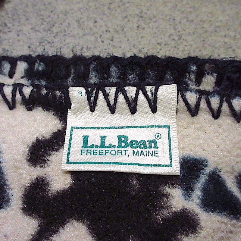 ビンテージ90's○L.L.Beanフリース総柄ブランケットsize 146cm ビンテージ90's○L.L.Beanフリース総柄ブランケットsize 146cm