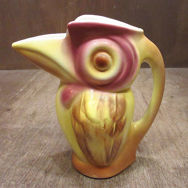 ビンテージ40's50's○Artistic Potteries鳥セラミックピッチャー○240