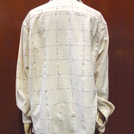 ビンテージ50’s●Game & Lakeチェックウール長袖ループカラーシャツsize 16-16 1/2●240930m4-m-lssh-wlトップスメンズ古着