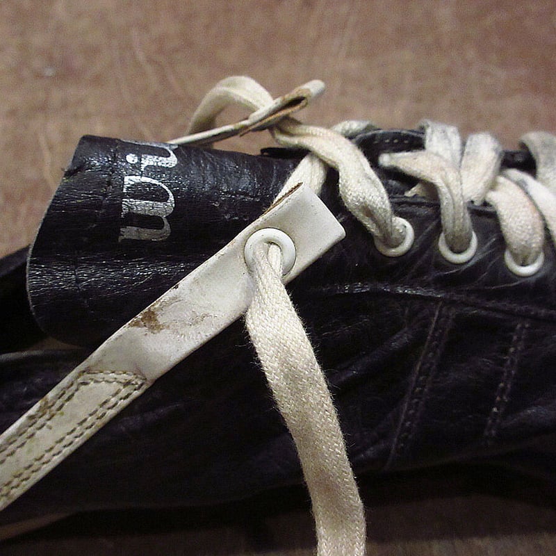 ビンテージ~60's○Wilsonレザーベースボールスパイク黒size 10 ビンテージ~60's○Wilsonレザーベースボールスパイク黒size 10
