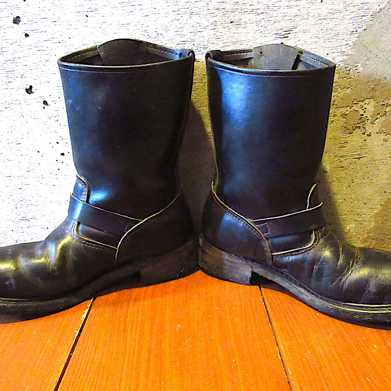 ビンテージ90's○BRAHMAエンジニアブーツ黒○260322j3-m-bt-28cm古着1