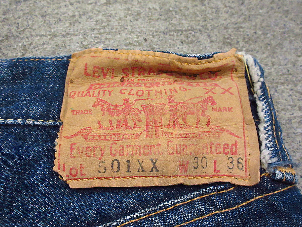 ビンテージ50's○Levi's 501XXカットオフデニムショーツ実寸W76cm