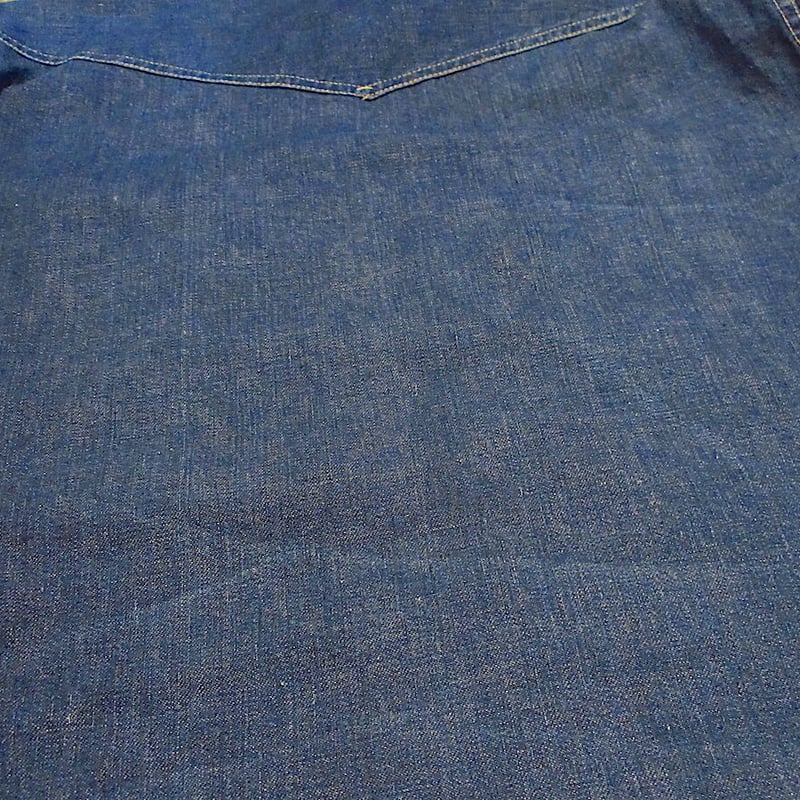 ビンテージ50's○Levi'sショートホーンデニムウエスタンシャツ