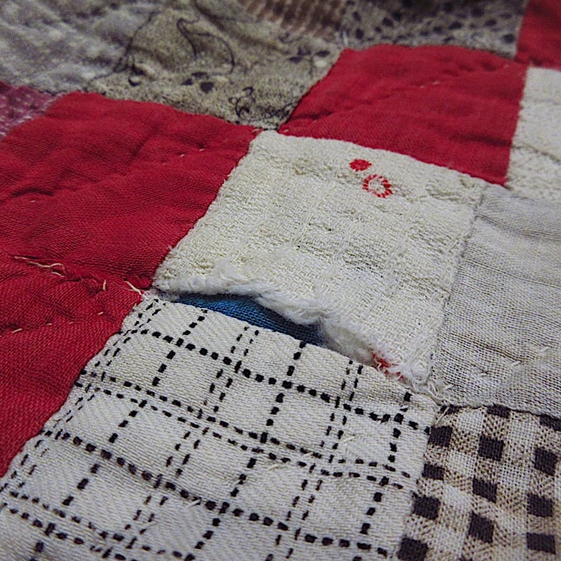 アンティーク　パッチワークキルト　大 91K3SdmEitL.jpg