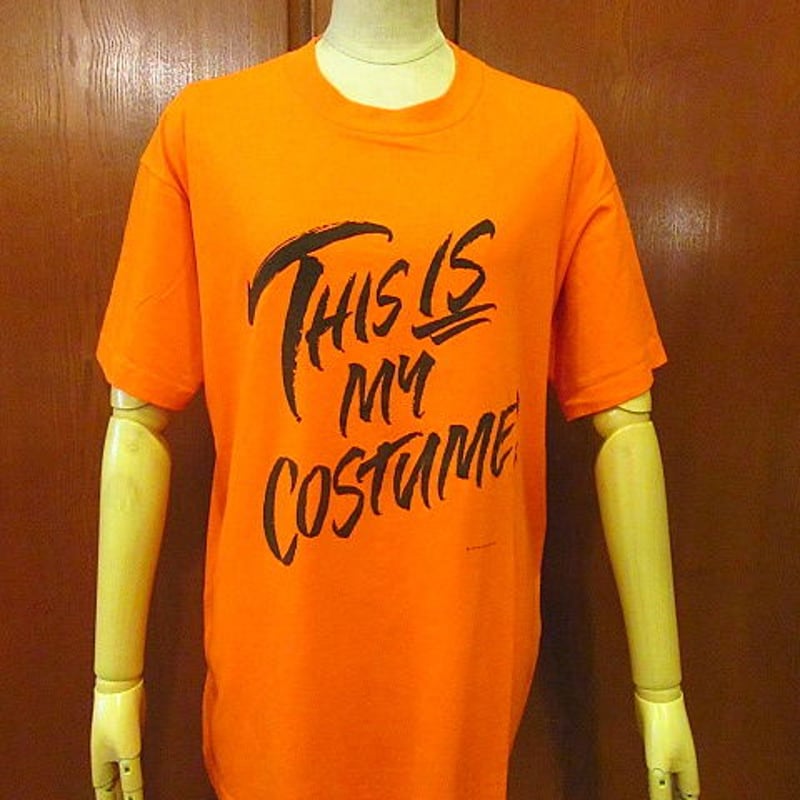 ビンテージ80's○This Is My Costume ! Tシャツ橙sizeXL○2006 ビンテージ80's○This Is My Costume ! Tシャツ橙sizeXL○2006