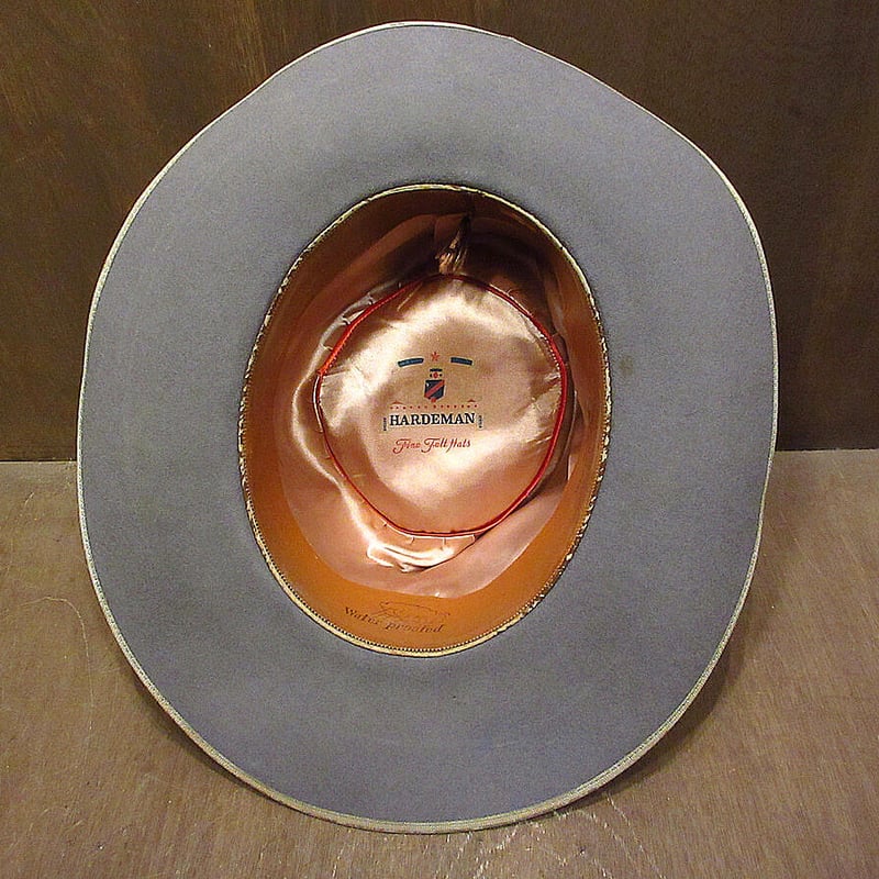 ビンテージ40's○HARDEMANフェドラハットグレー○211021k4-m-ht-fltメ