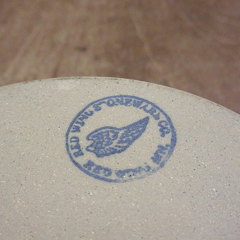 ビンテージ○RED WINGセラミックプランター○210815i8-otclct レッド