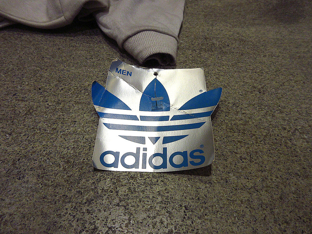 ビンテージ80's○DEADSTOCK adidasトレフォイルロゴコットン半袖