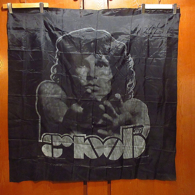 ビンテージ80's○The Doorsタペストリーsize 114cm×113.5cm○210