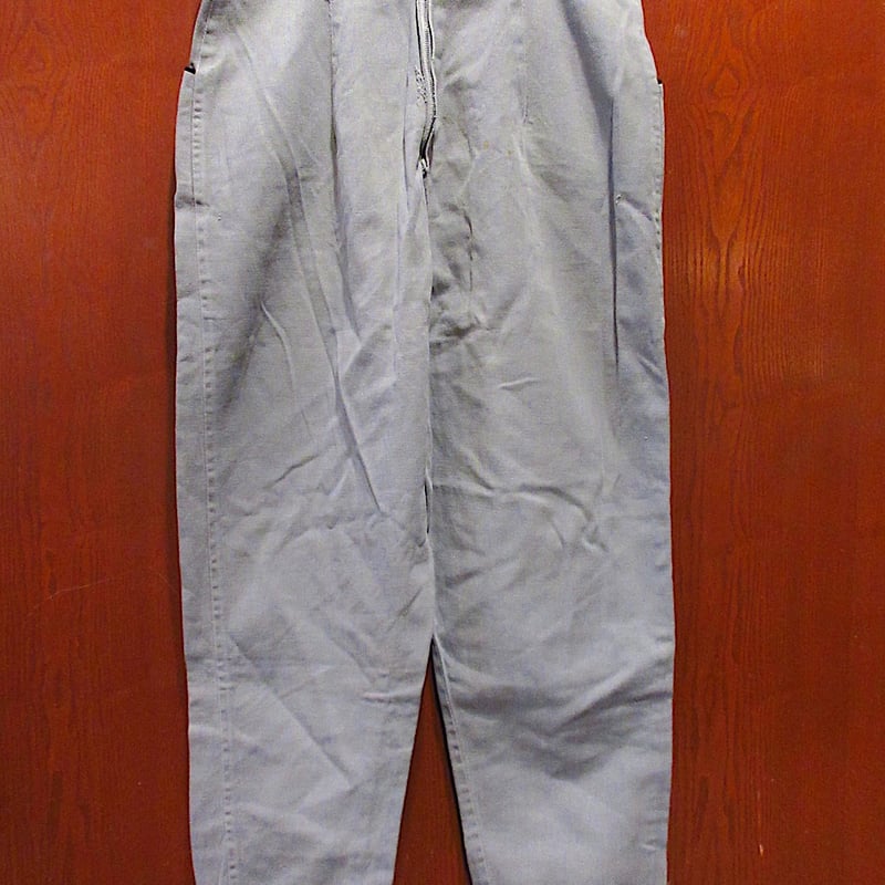 ビンテージ50's○レディースコットンテーパードランチパンツ実寸W70cm