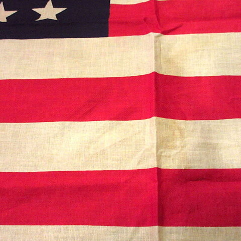 ビンテージ50's○49星アメリカ星条旗 約56cm×約86cm○201021s8-fbr 1
