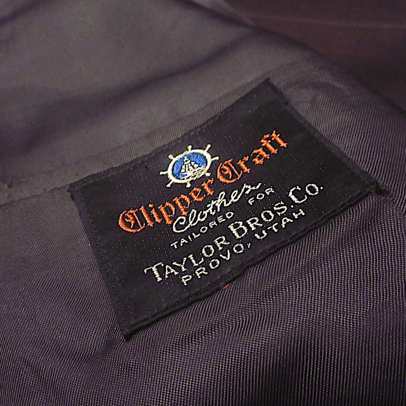 ビンテージ40's○Clipper Craftストライプダブルスーツ