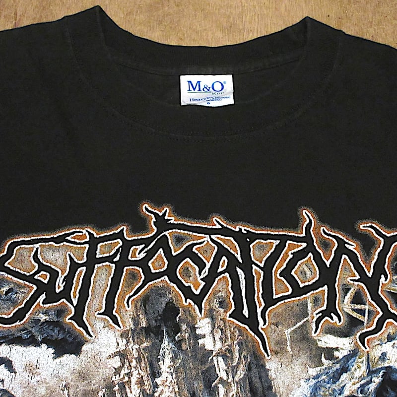 ビンテージ2000's○SUFFOCATION SOULS TO DENYプリントTシャツ黒s