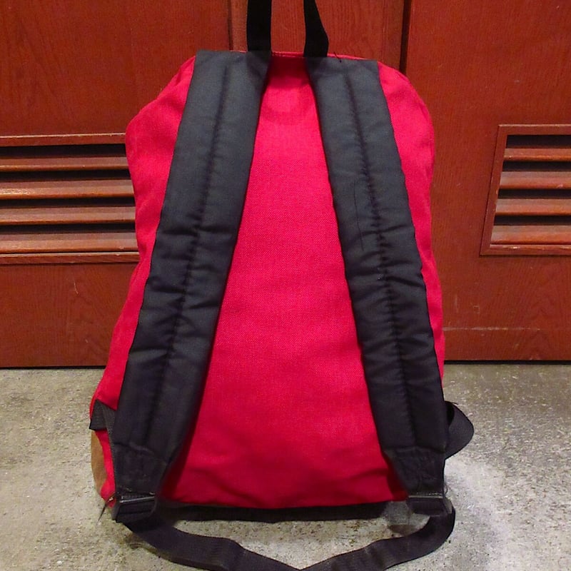 ビンテージ90's○JANSPORTボトムスウェードバックパック赤○220722c4