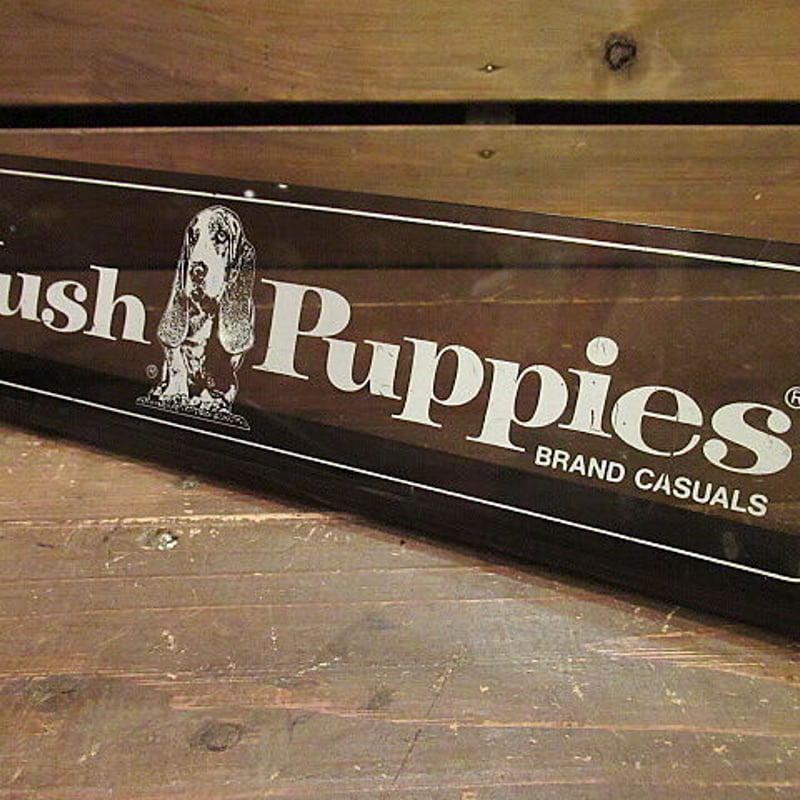ビンテージ○Hush PuppiesアドバタイジングサインA○odst ハッシュ