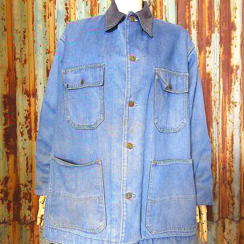 ビンテージ80's○BIG MAC裏地ブランケットデニムカバーオールsize 42