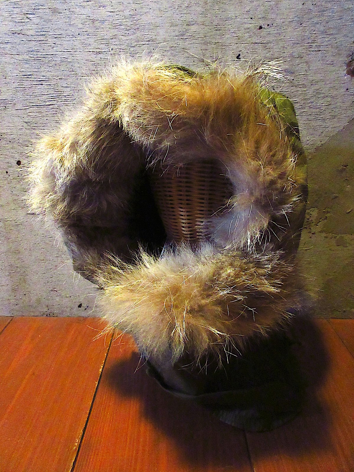 ビンテージ70's○DEADSTOCK U.S.ARMY M-65用コヨーテファーフード○25