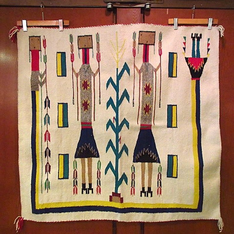 美品！ナバホラグ イェイ精霊navajo ネイティブアメリカン ビンテージUSA