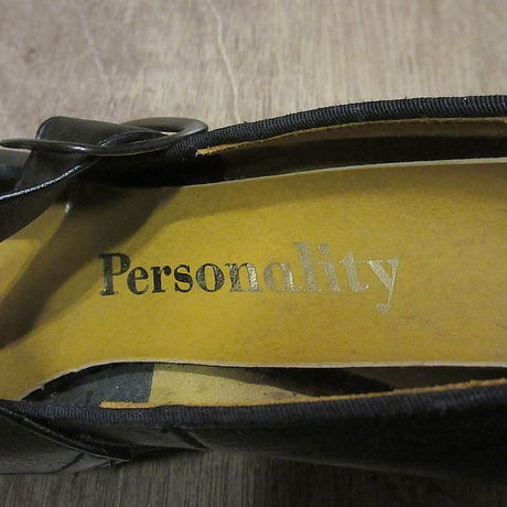 ビンテージ70's●DEADSTOCK Personalityパンプス黒size 5 1/2 2A/4A●250219j1-w-pmp-23cmレディース古着1970sデッドストック
