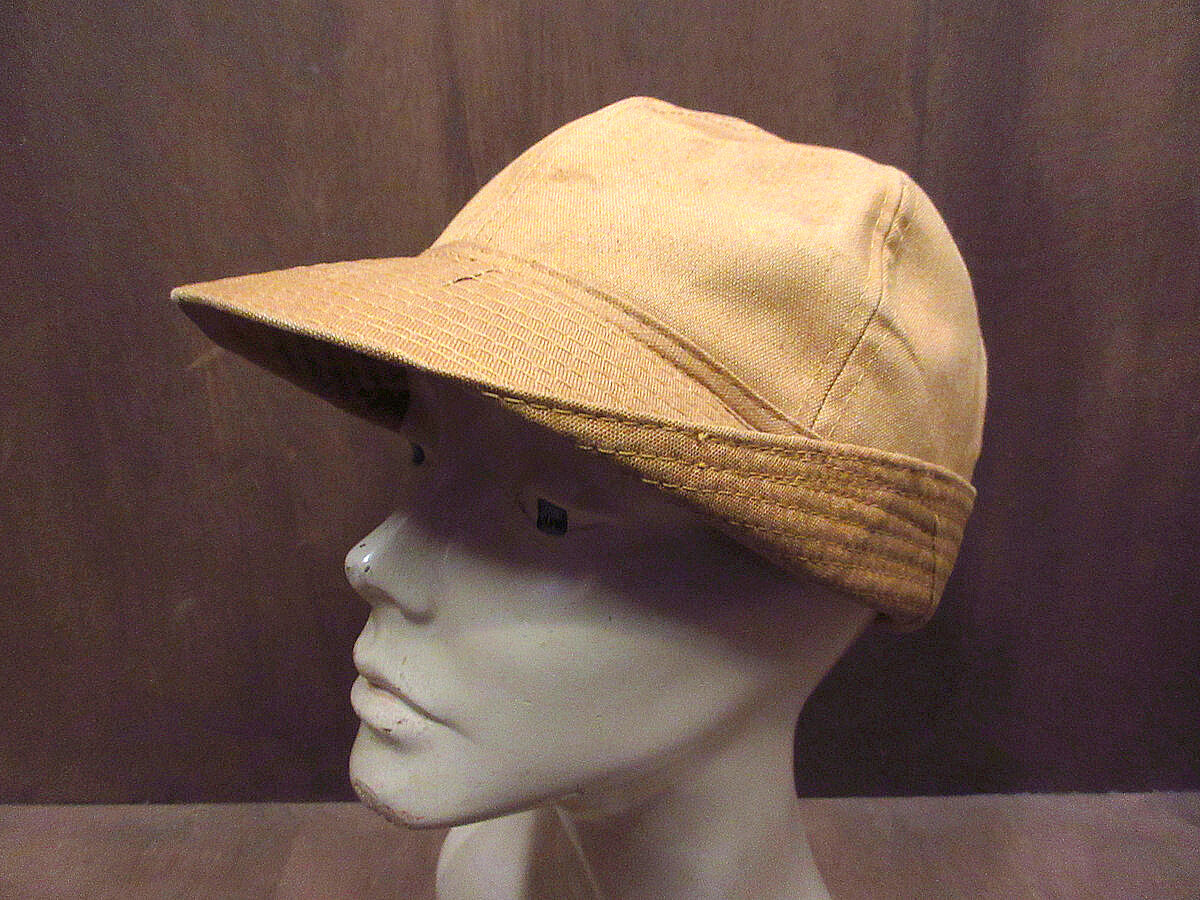 アットラスト ハンティングキャップ 耳当て ハウンドトゥース ビンテージ50's○RED HEAD耳当て付きダックハンティングキャップ