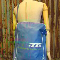 ビンテージ-70’s●TTaエアラインバッグ水色●250331j7-bag-shd古着1970sショルダーバッグ