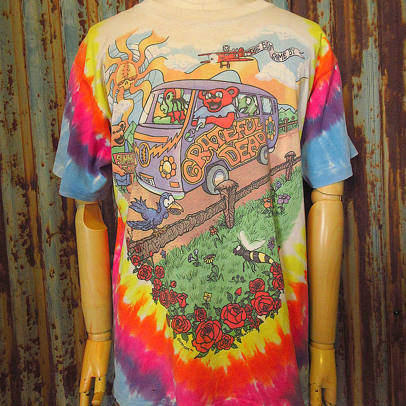 ビンテージ90's○Grateful Deadダンシングベア タイダイTシャツ