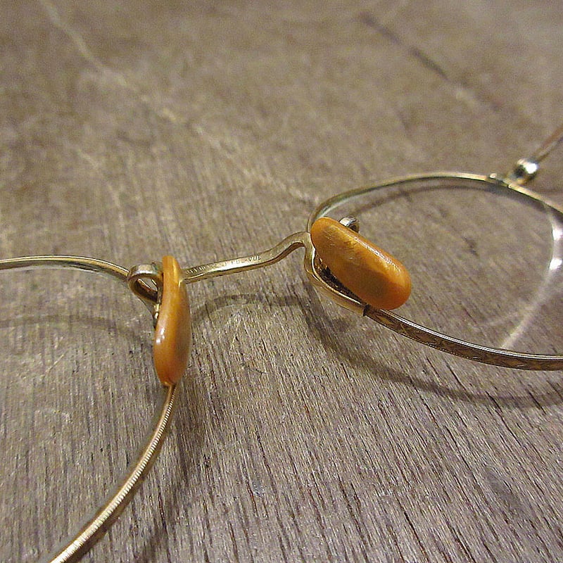 ビンテージ40's○B&L 1/10 12KGF FUL-VUE彫金ボストン眼鏡○220207