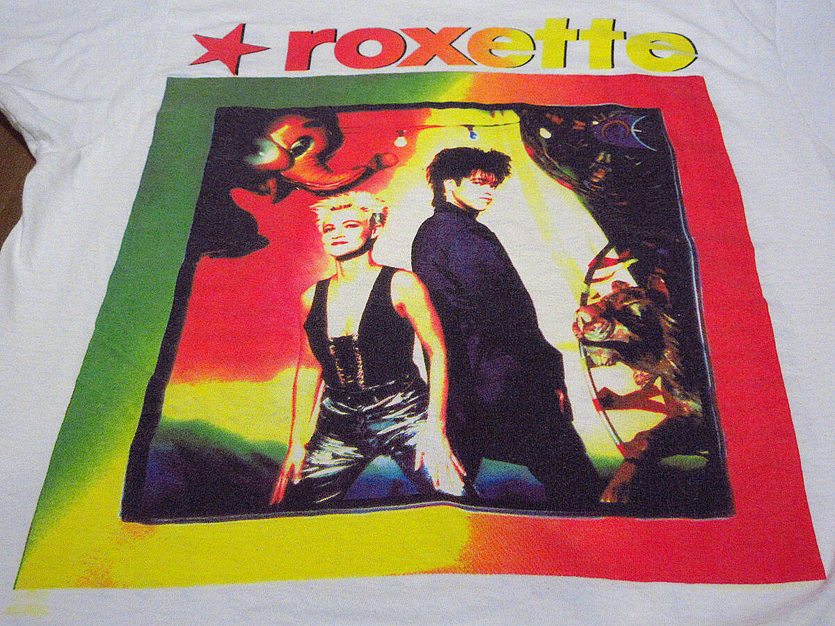 ビンテージ90's○Roxette World Tour1991-1992両面プリントT