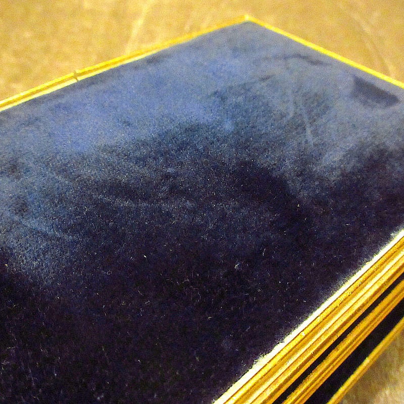 ビンテージ ○ベロアミラー付きジュエリーボックス○220926k1-bxs