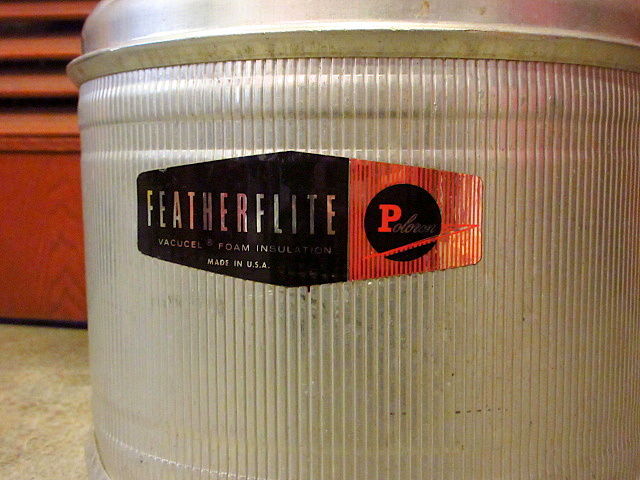 ビンテージ50's60's○Poloron Featherflite アルミウォータージャグ○
