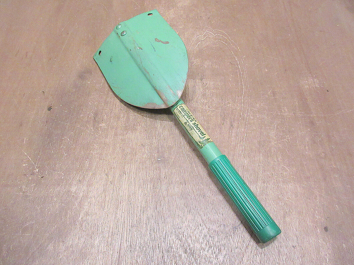 ビンテージ○AMES折りたたみスコップ緑○230824j7-otclct雑貨キャンプ