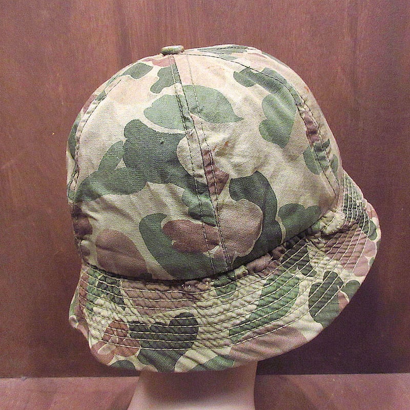 ビンテージ60's70's○6パネルダックハンターカモハットsize 7 1/2