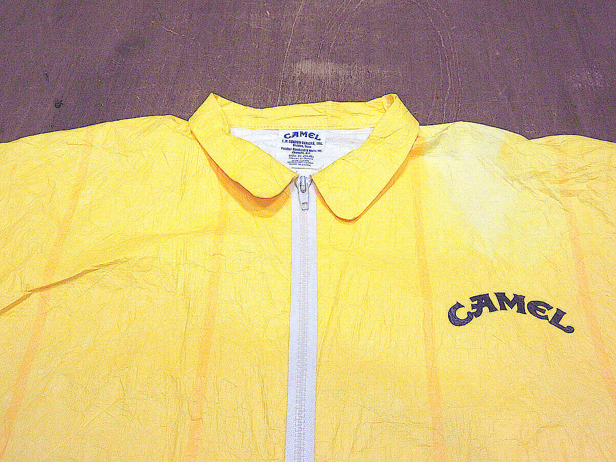 ビンテージ90's○CAMELフルジップペーパージャケット黄size XL