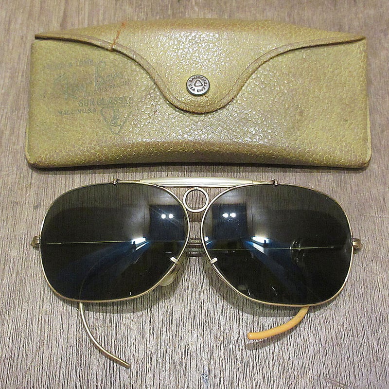 ビンテージ60's○ケース付きB&L Ray-Ban 1/10 12KGFデコットシューター