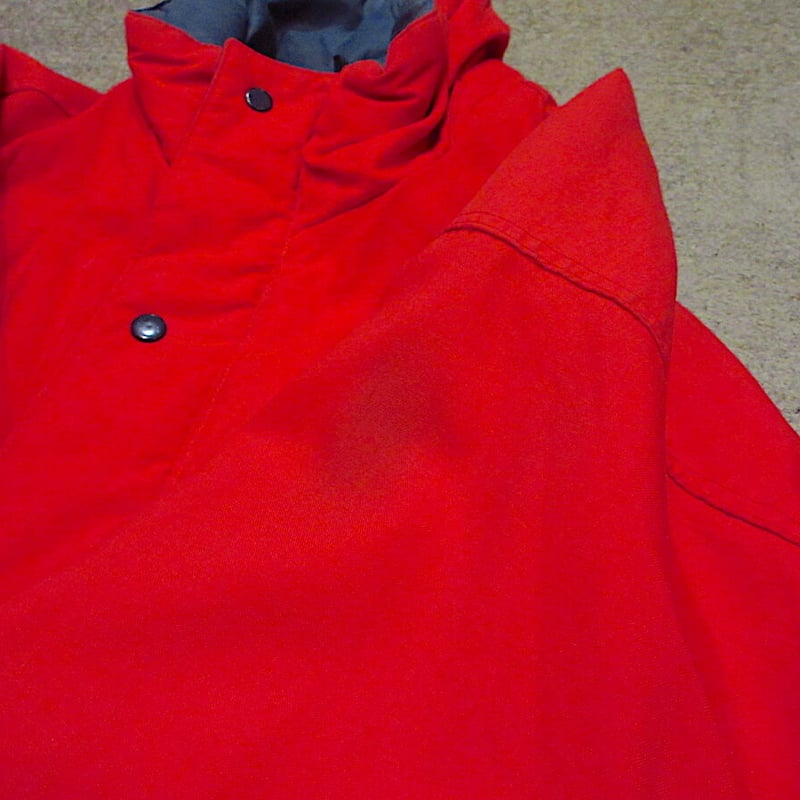 ビンテージ80's○Patagonia三角タグナイロン中綿ジャケット赤size S