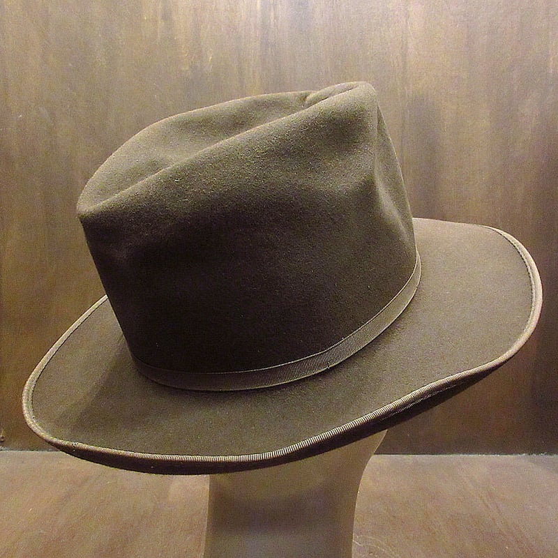 1940s 1950s ウール フェドラハット 中折れ帽子 古着　ヴィンテージ 1940s 1950s ウール フェドラハット 中折れ帽子 古着ヴィンテージ