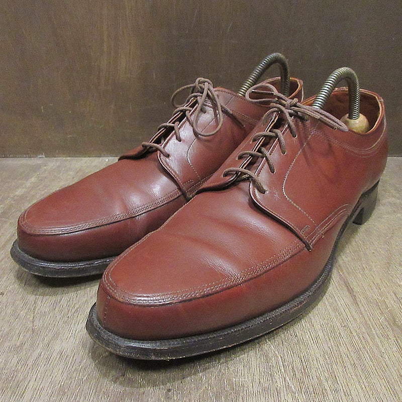 ビンテージ50's○NUNN-BUSHレザーUチップシューズ 茶size 11 AA○2504