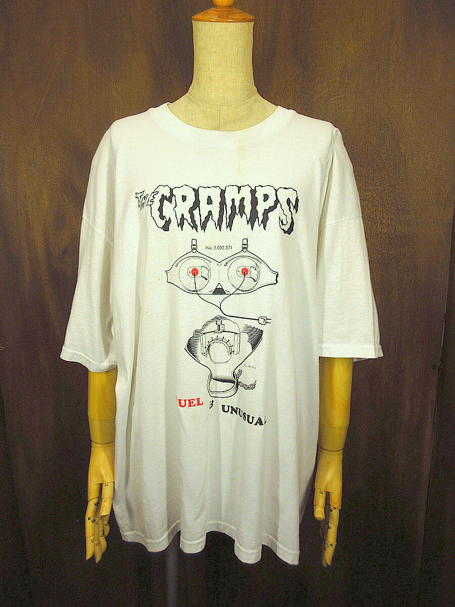 ビンテージ90's○THE CRAMPSサイン入り1999年ツアーTシャツ白size XL○2