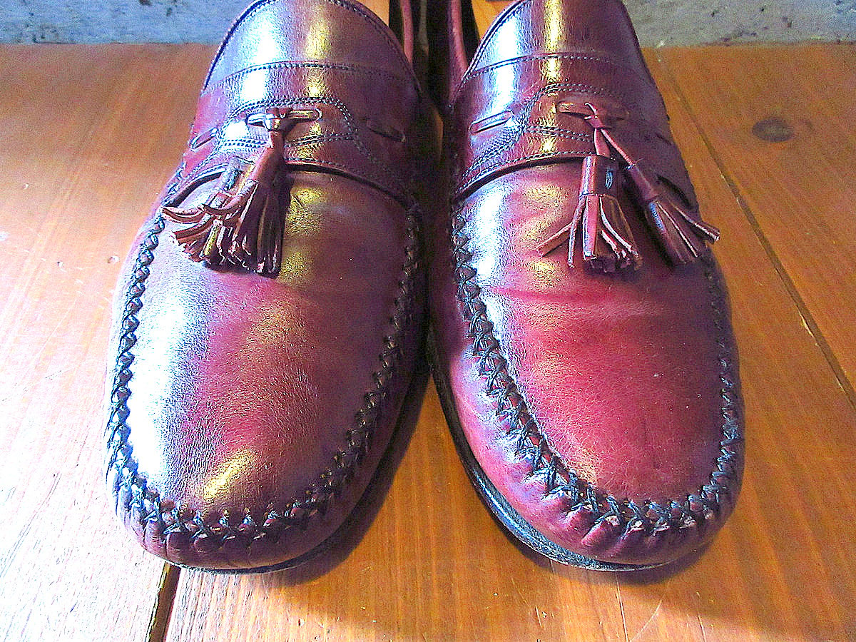 ビンテージ○NORDSTROMタッセルローファー赤茶size 10 1/2 M○241207k
