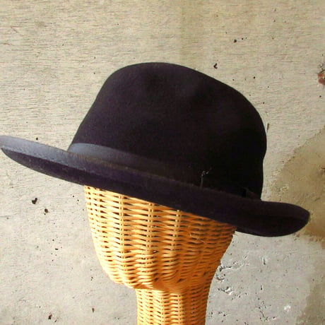 ビンテージ●Golden Gate Hat Campanyボーラーハット黒size 7 1/2●230828k5-m-ht-fltウールメンズ帽子