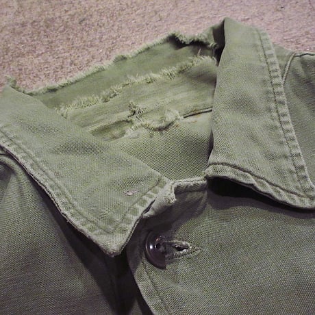 ビンテージ50's●U.S.ARMYコットンサテンユーティリティシャツ●231215m4-m-lssh-mltミリタリートップスメンズ古着
