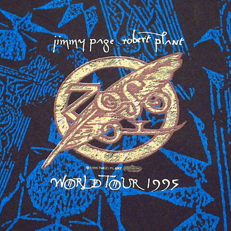 ビンテージ90's○Jimmy Page Robert Plant 1995年ワールドツアーT
