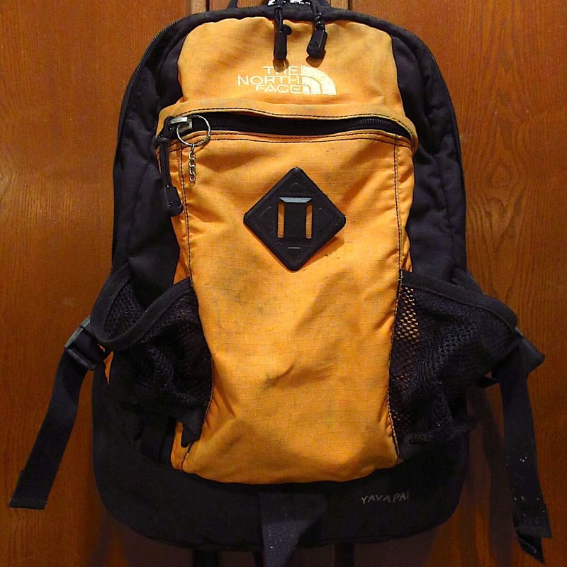 90s the north face リュックサック 黒×黄 大容量 THE NORTH FACE （ザノースフェイス） 90S リュック メンズ