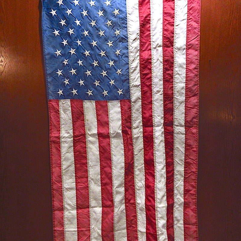 特大BIG！40s〜50s 48星 星条旗アメリカアンティークUSAヴィンテージ